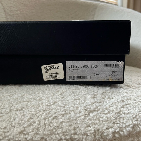 Saint Laurent Paris Blaze 45 Crystals Leather Suede Ankle Boots Black - Picture 5 of 17